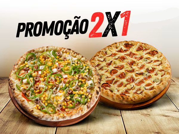 Combo de pizzas (imagem ilustrativa)